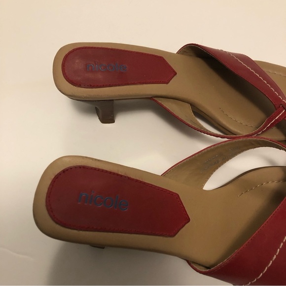 Vintage Nicole wood-look heel sandal - Picture 2 of 6